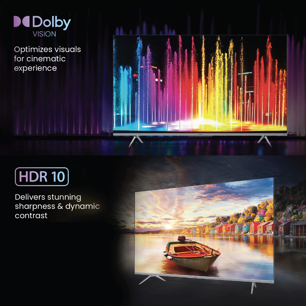 Haier P7GT Ultra HD 140cm (55) Google TV | Hands free voice control